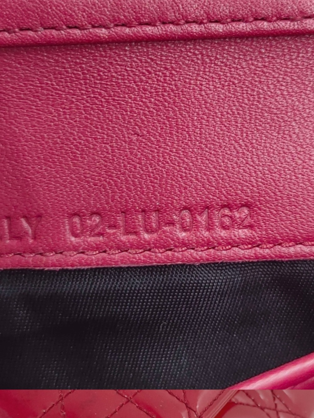 Christian Dior Patent Cannage wallet on chain - Picture 9 of 9